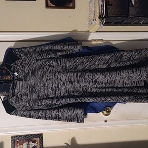 Tweed style fit n flare dress